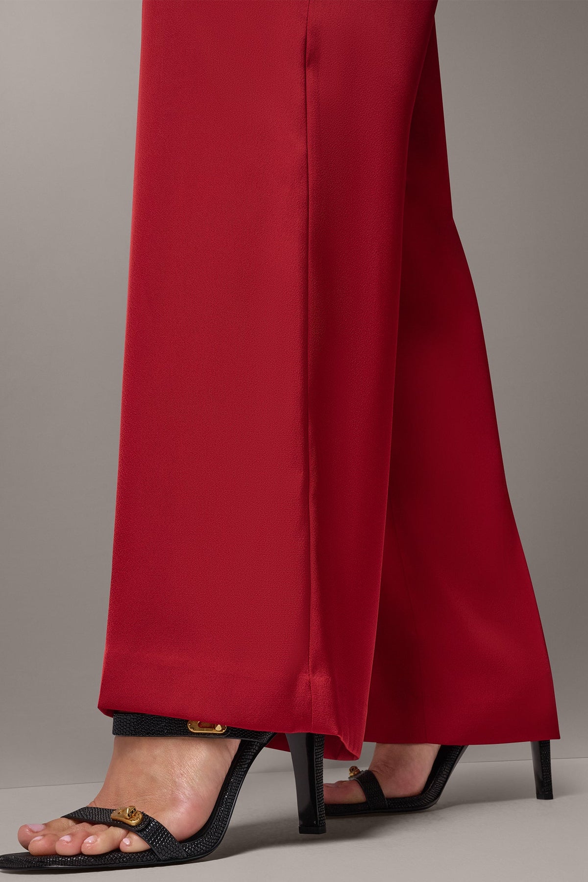 MID-RISE SATIN WIDE-LEG SUIT PANT