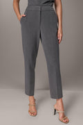 MID-RISE PINSTRIPE STRAIGHT-LEG PANT