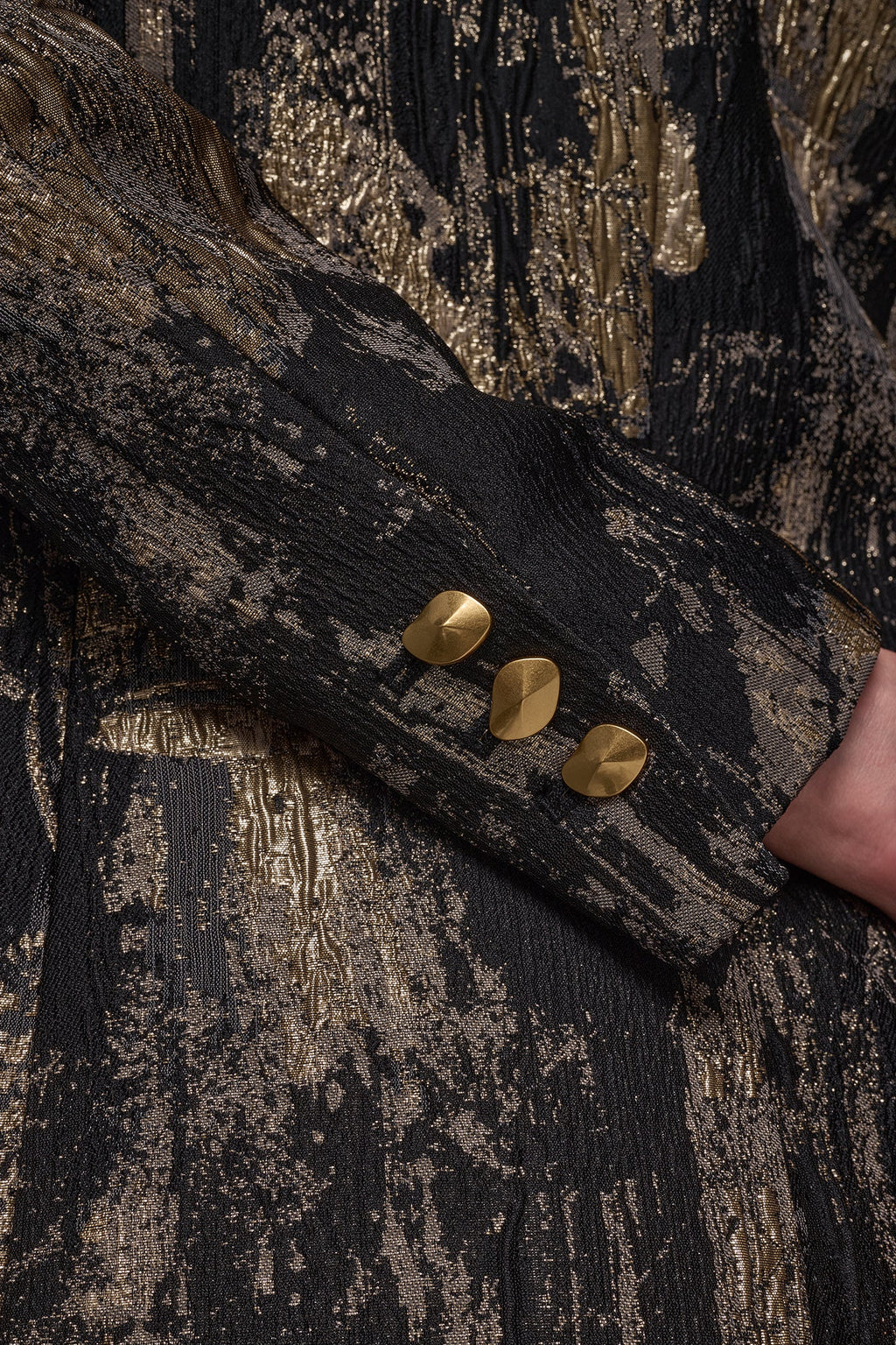 BRUSHSTROKE JACQUARD SUIT BLAZER