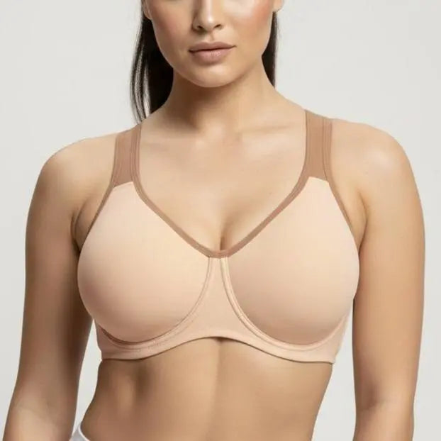 ComfyArc Hybrid Sports Bra - Activewear, Workout Bra for Plussize Women, Soft Support, Non-Padded, Unlined, Full Coverage, Wide Strap, Outside Underwire, Everyday Womenswear Fitness Clothes #summerwins