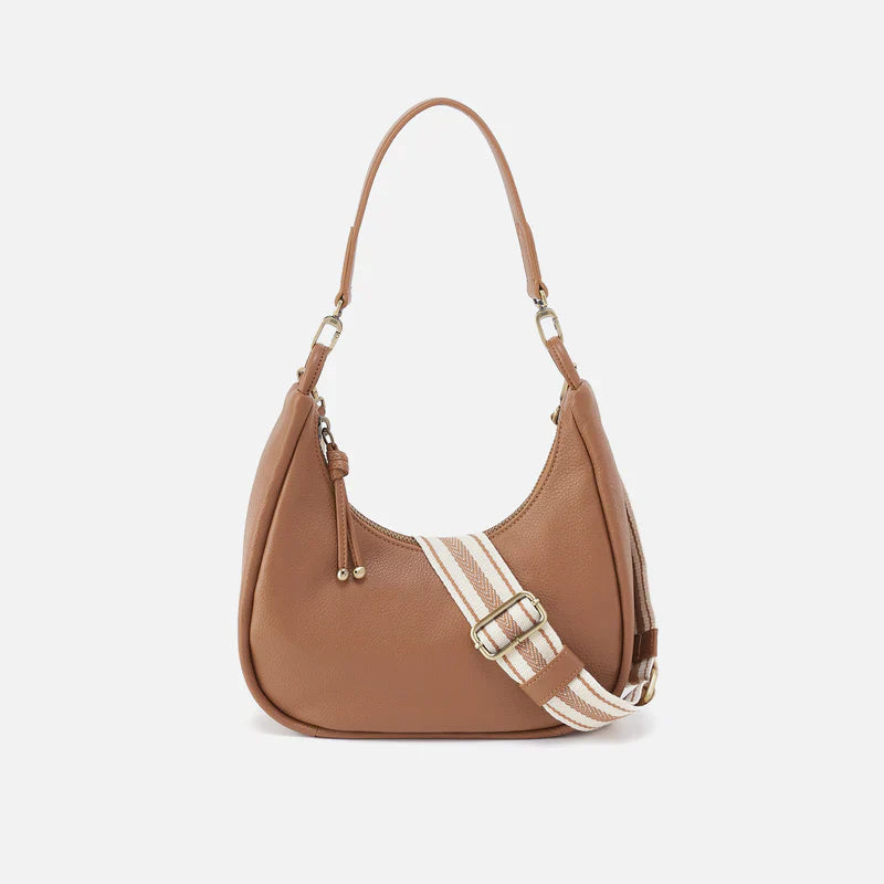 Brown Crescent Hobo Bag