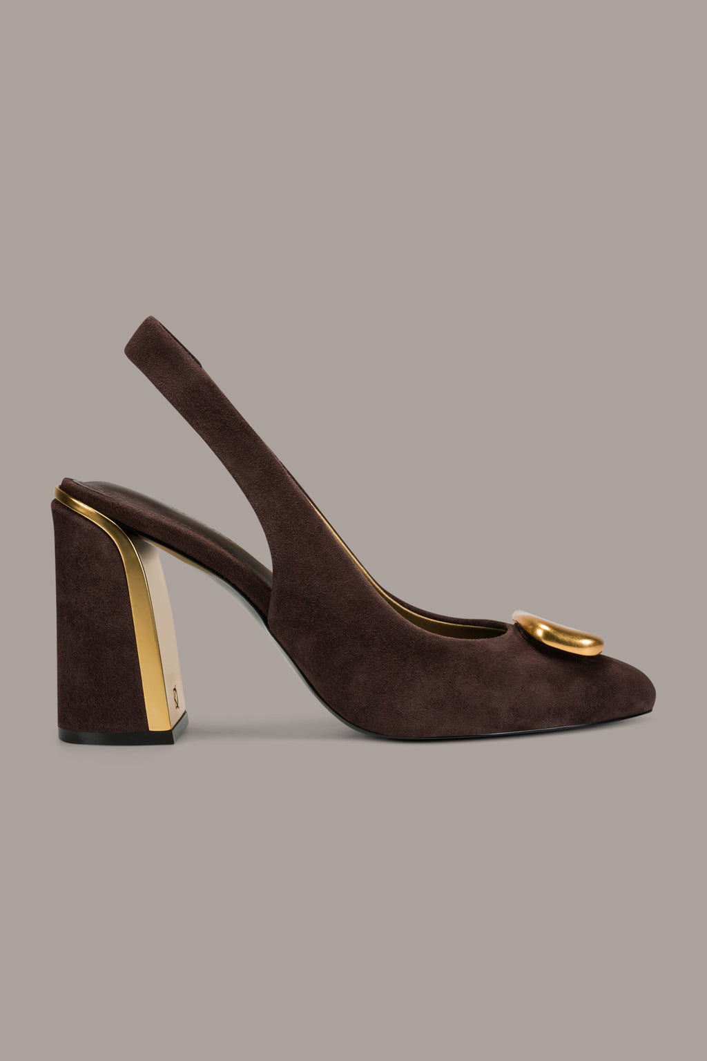 REBECCA SUEDE SLINGBACK PUMP