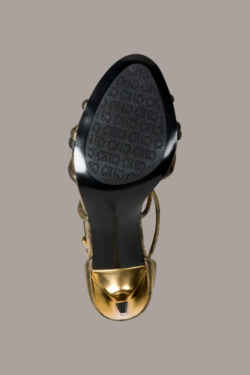 SARAH METALLIC STRAPPY STILETTO SANDAL